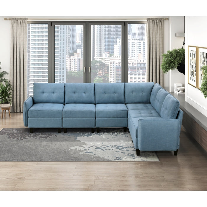 9557BUE-CR Corner Seat with Storage - 9557BUE-CR