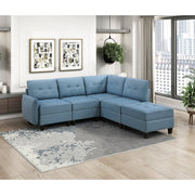 9557BUE-CR Corner Seat with Storage - 9557BUE-CR