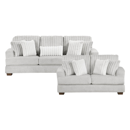 9558LG*2 2pc Set: Sofa, Love - 9558LG*2