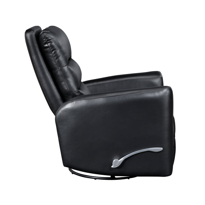 9570BLK-1SW Swivel Glider Reclining Chair - 9570BLK-1SW