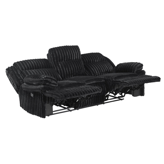 9577BK-3 Double Reclining Sofa - 9577BK-3