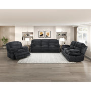 9577BK-3 Double Reclining Sofa - 9577BK-3