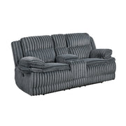 9577DG-2 Double Reclining Love Seat with Center Console - 9577DG-2