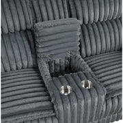 9577DG-2 Double Reclining Love Seat with Center Console - 9577DG-2