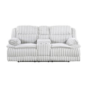 9577GY-2 Double Reclining Love Seat with Center Console - 9577GY-2