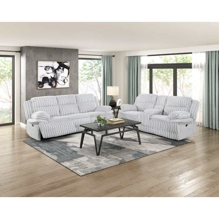 9577GY-3 Double Reclining Sofa - 9577GY-3
