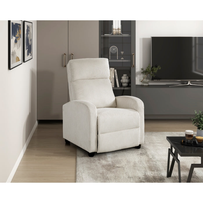 9588BEG-1PB Push Back Reclining Chair - 9588BEG-1PB
