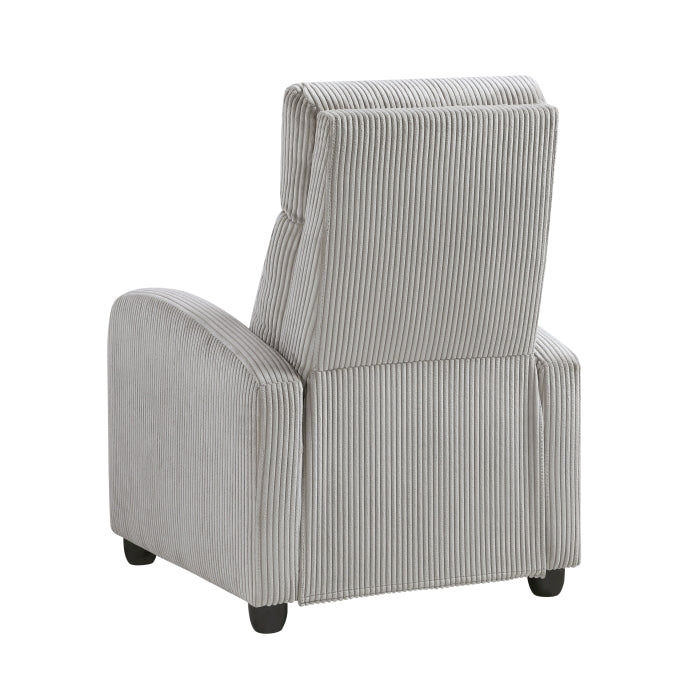 9588GRY-1PB Push Back Reclining Chair - 9588GRY-1PB