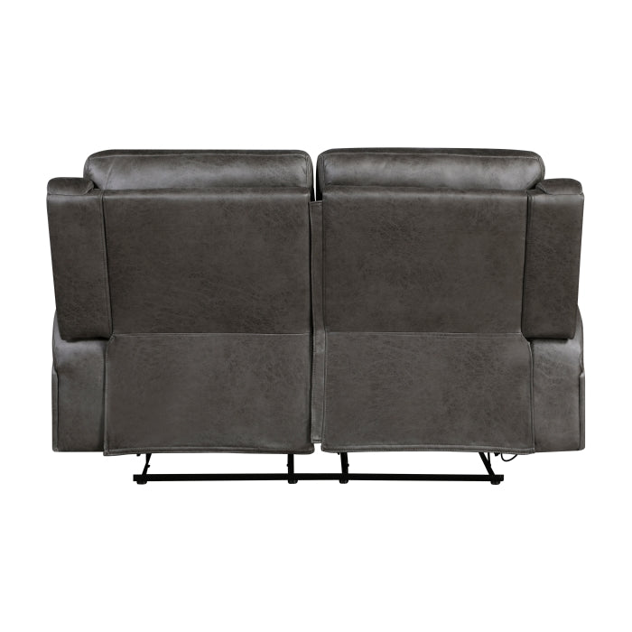 9601GY-2 Double Reclining Love Seat - 9601GY-2