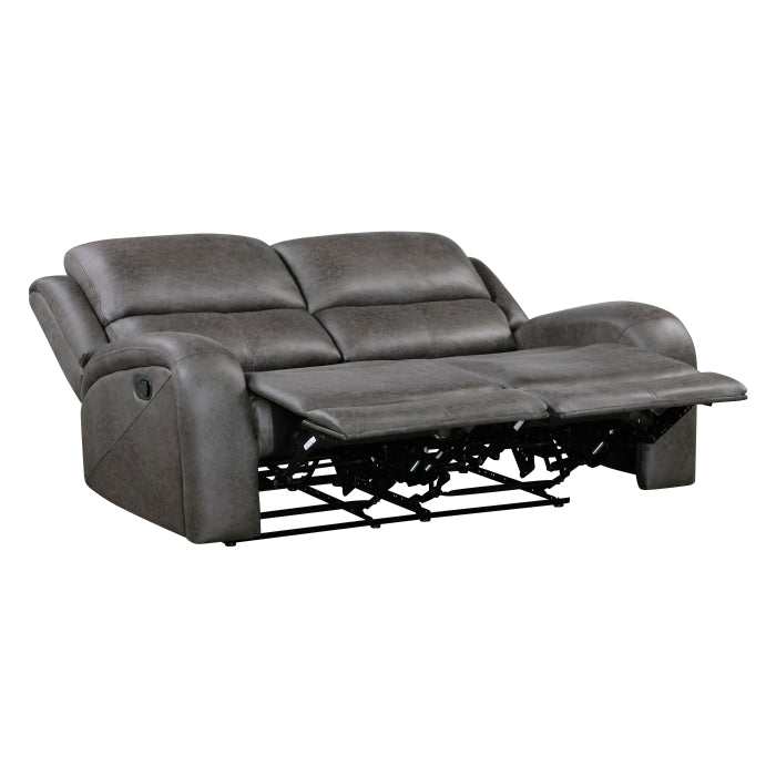 9601GY-2 Double Reclining Love Seat - 9601GY-2