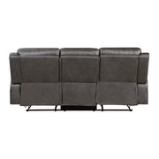 9601GY-3 Double Reclining Sofa - 9601GY-3