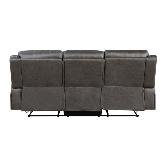 9601GY-3 Double Reclining Sofa - 9601GY-3