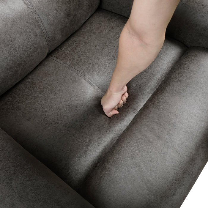 9601GY-3 Double Reclining Sofa - 9601GY-3