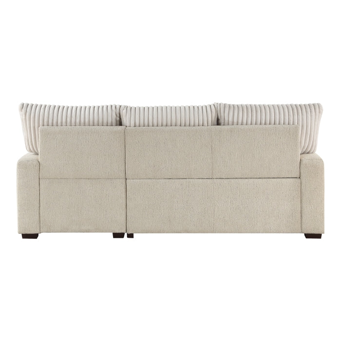 9605BE*2LLRC (2)2-Piece Sectional with Right Chaise and  Drop-Down Cup holders, Storage Pouch,  Pull-out Bed and Hidden Storage - 9605BE*2LLRC