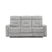 9610GY*2 2pc Set: Sofa, Love - 9610GY*2