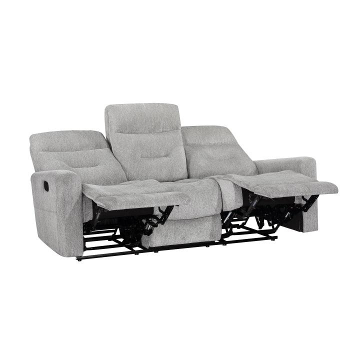 9610GY*2 2pc Set: Sofa, Love - 9610GY*2