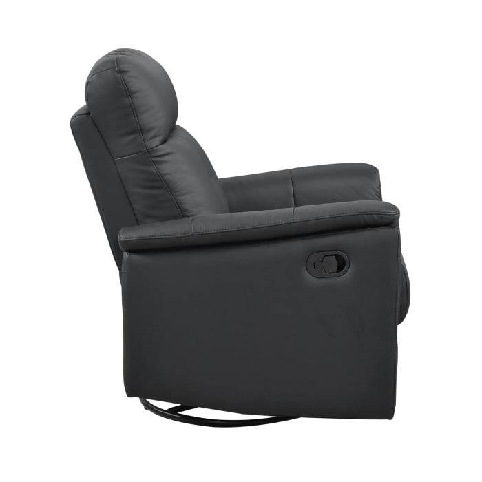 9620BLK-1 Swivel Glider Reclining Chair - 9620BLK-1