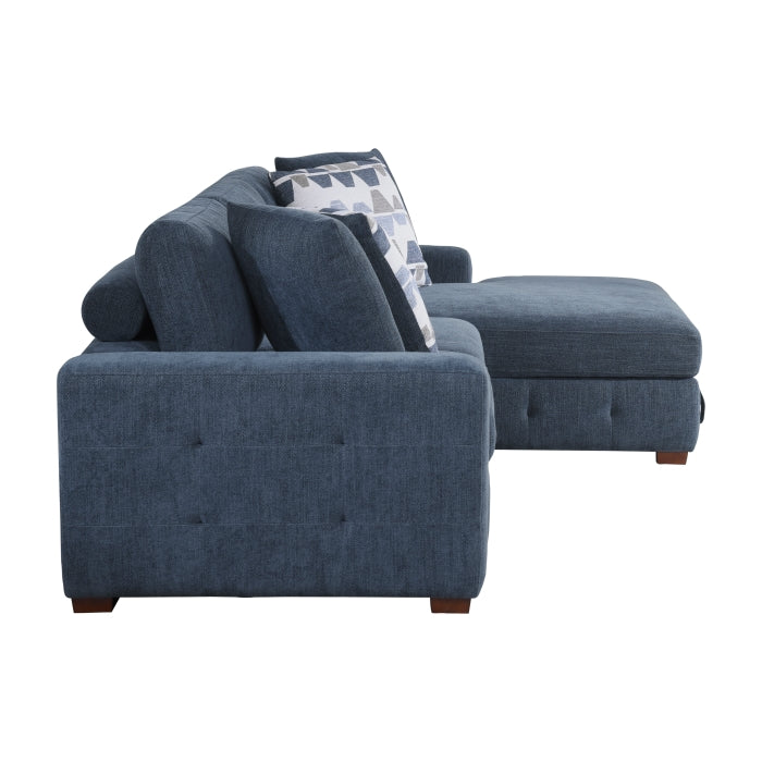 9624BU*22LRC 2-Piece Sectional with Right Chaise and Pull-out Bed - 9624BU*22LRC