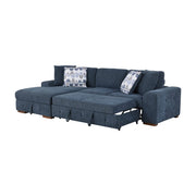 9624BU*2LC2R 2-Piece Sectional with Left Chaise and Pull-out Bed - 9624BU*2LC2R