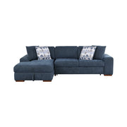 9624BU*3LC2R 3-Piece Sectional with Left Chaise, Pull-out Bed and Ottoman - 9624BU*3LC2R