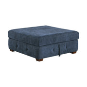 9624BU*3LC2R 3-Piece Sectional with Left Chaise, Pull-out Bed and Ottoman - 9624BU*3LC2R