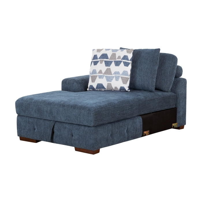 9624BU*3LCRC (3)3-Piece Sectional with Left and Right Chaise - 9624BU*3LCRC