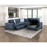 9624BU*42L1ACRC (4)4-Piece Sectional with Right Chaise and Pull-out Bed - 9624BU*42L1ACRC
