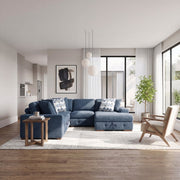 9624BU*42L1ACRC (4)4-Piece Sectional with Right Chaise and Pull-out Bed - 9624BU*42L1ACRC