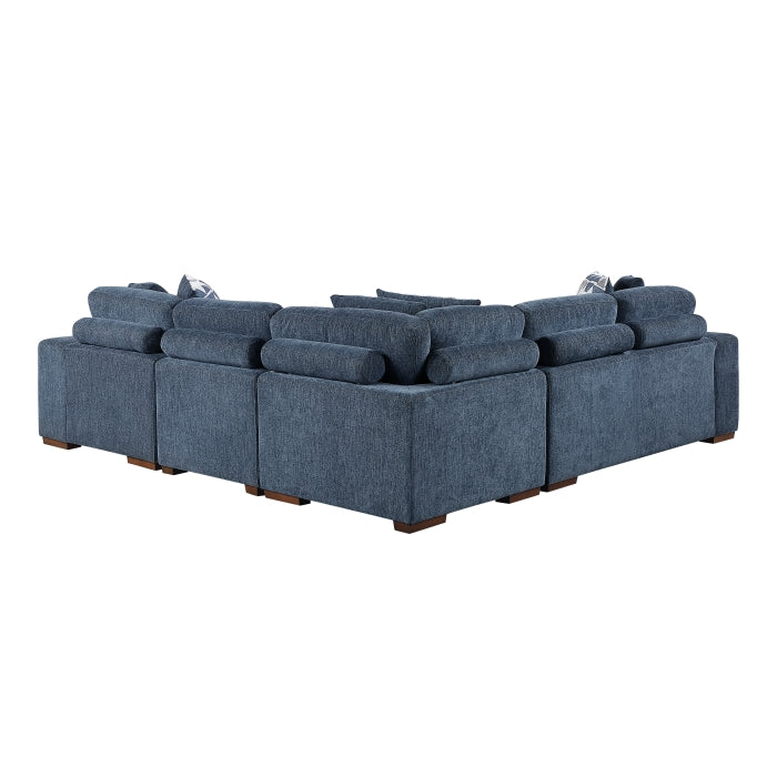9624BU*42L1ACRC (4)4-Piece Sectional with Right Chaise and Pull-out Bed - 9624BU*42L1ACRC