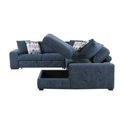 9624BU*42LRC 4-Piece Sectional with Right Chaise and Pull-out Bed - 9624BU*42LRC