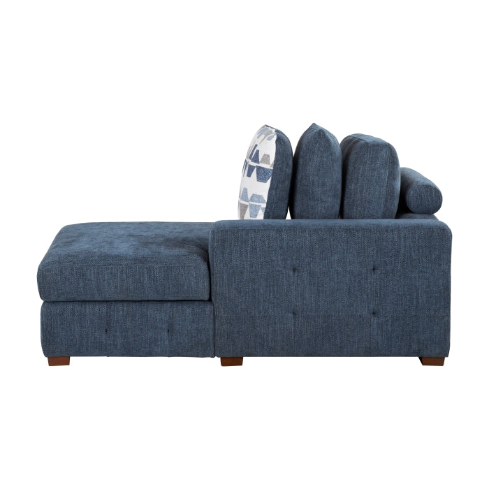 9624BU*42LRC 4-Piece Sectional with Right Chaise and Pull-out Bed - 9624BU*42LRC