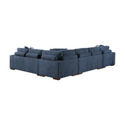 9624BU*42RLC 4-Piece Sectional with Left Chaise and Pull-out Bed - 9624BU*42RLC