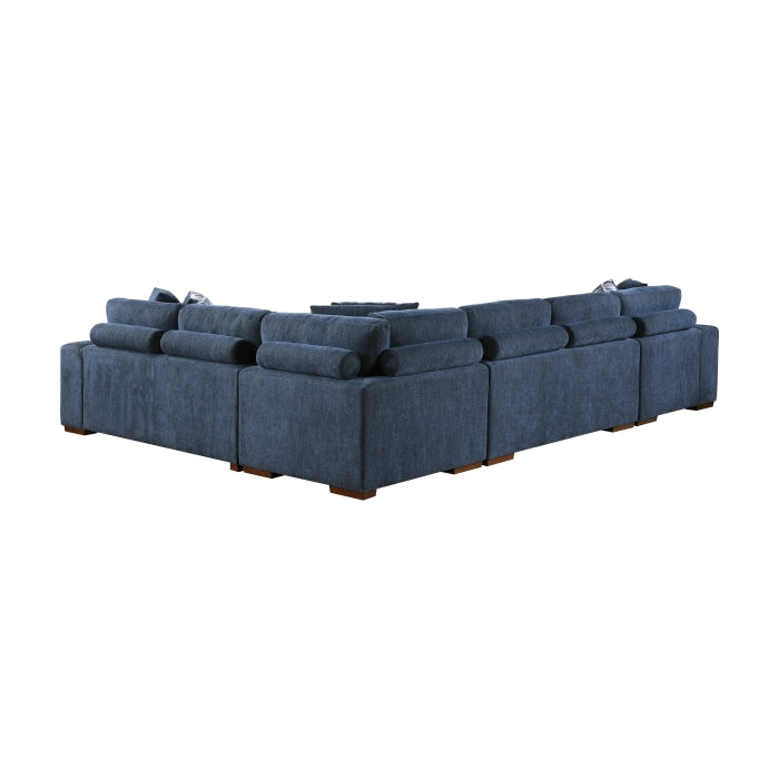 9624BU*42RLC 4-Piece Sectional with Left Chaise and Pull-out Bed - 9624BU*42RLC