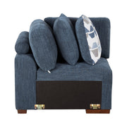9624BU*42RLC 4-Piece Sectional with Left Chaise and Pull-out Bed - 9624BU*42RLC