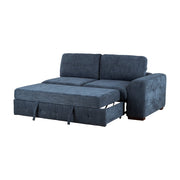 9624BU*42RLC 4-Piece Sectional with Left Chaise and Pull-out Bed - 9624BU*42RLC