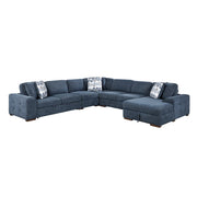 9624BU*52L1ACRC (5)5-Piece Sectional with Right Chaise and Pull-out Bed - 9624BU*52L1ACRC
