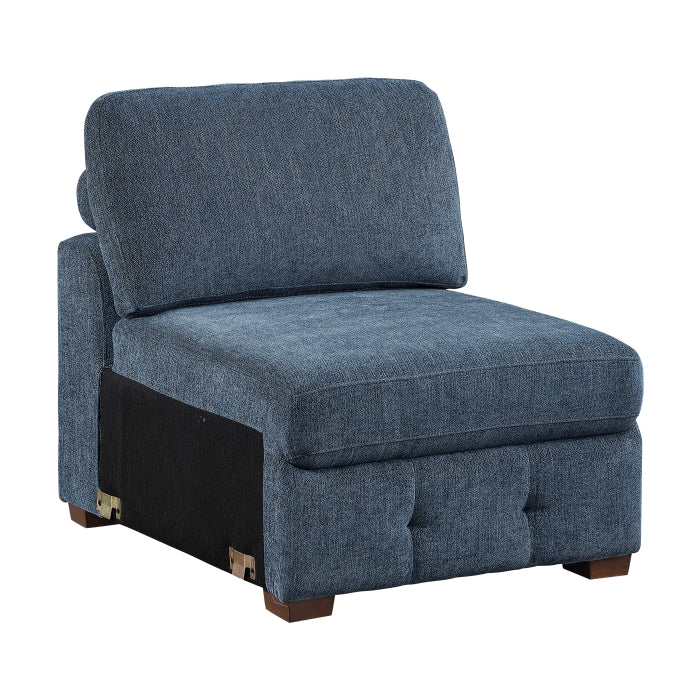 9624BU*52L1ACRC (5)5-Piece Sectional with Right Chaise and Pull-out Bed - 9624BU*52L1ACRC