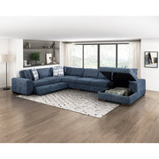 9624BU*52L1ACRC (5)5-Piece Sectional with Right Chaise and Pull-out Bed - 9624BU*52L1ACRC