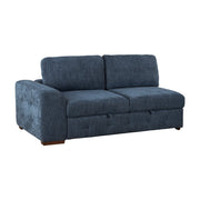 9624BU*52LRC 5-Piece Sectional with Right Chaise, Pull-out Bed and Ottoman - 9624BU*52LRC