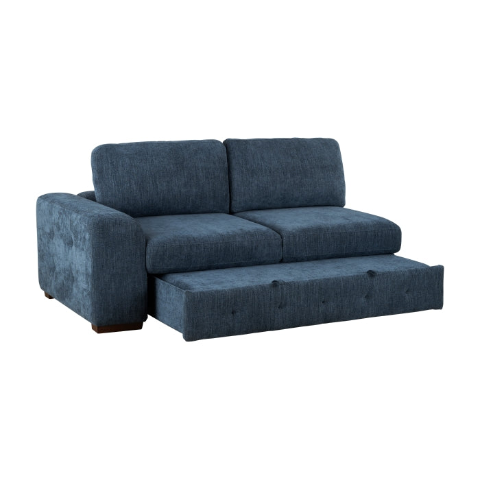 9624BU*52LRC 5-Piece Sectional with Right Chaise, Pull-out Bed and Ottoman - 9624BU*52LRC