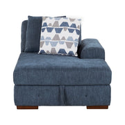 9624BU*52LRC 5-Piece Sectional with Right Chaise, Pull-out Bed and Ottoman - 9624BU*52LRC