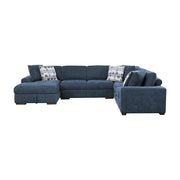 9624BU*5LC2R 5-Piece Sectional with Left Chaise, Pull-out Bed and Ottoman - 9624BU*5LC2R