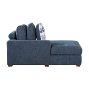 9624BU*5LC2R 5-Piece Sectional with Left Chaise, Pull-out Bed and Ottoman - 9624BU*5LC2R