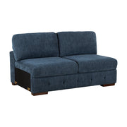 9624BU*5LC2R 5-Piece Sectional with Left Chaise, Pull-out Bed and Ottoman - 9624BU*5LC2R
