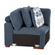 9624BU*5LC2R 5-Piece Sectional with Left Chaise, Pull-out Bed and Ottoman - 9624BU*5LC2R