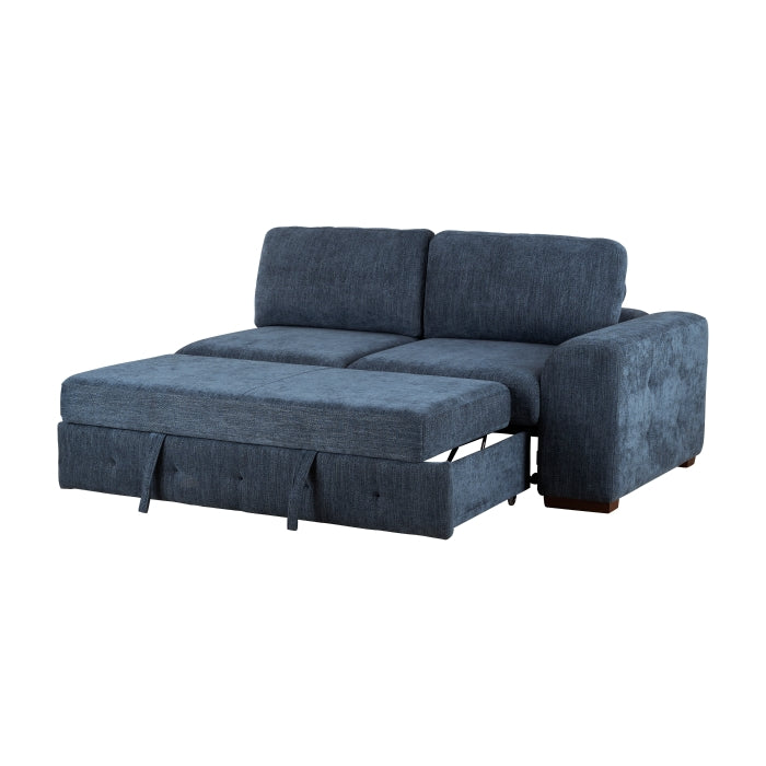 9624BU*5LC2R 5-Piece Sectional with Left Chaise, Pull-out Bed and Ottoman - 9624BU*5LC2R