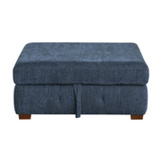 9624BU*5LC2R 5-Piece Sectional with Left Chaise, Pull-out Bed and Ottoman - 9624BU*5LC2R
