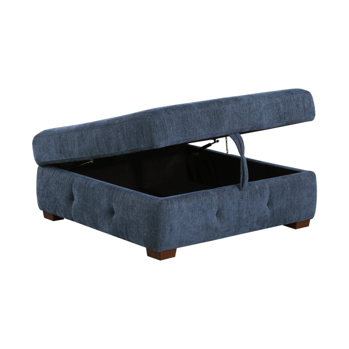 9624BU*5LC2R 5-Piece Sectional with Left Chaise, Pull-out Bed and Ottoman - 9624BU*5LC2R