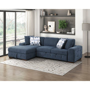 9624BU-LC Left Side Chaise with Hidden Storage - 9624BU-LC