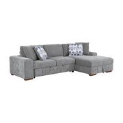9624GY*22LRC 2-Piece Sectional with Right Chaise and Pull-out Bed - 9624GY*22LRC